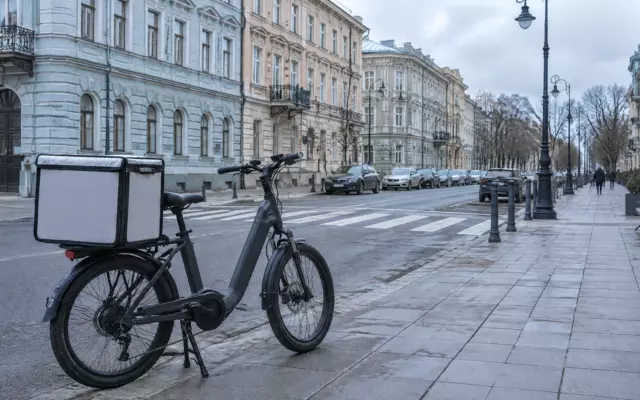 Курьерам и владельцам электровелосипедов в Петербурге готовят запрет ездить по тротуарам